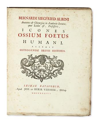 MEDICINE  ALBINUS, BERNHARD SIEGFRIED. Icones ossium foetus humani.  1737